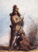 Miller, Alfred Jacob Louis-Rocky Mountain Trapper china oil painting artist